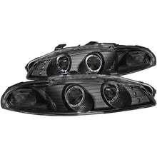 Load image into Gallery viewer, Anzo 1997-1999 Mitsubishi Eclipse Projector Headlights w/ Halo Black G2