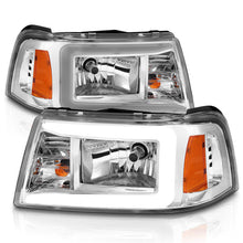 Load image into Gallery viewer, ANZO 2001-2011 Ford Ranger Crystal Headlights w/ Light Bar Chrome Housing 111512