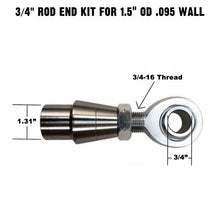 Load image into Gallery viewer, Single Joint Rod End - 3/4" Chromoly Heim - 1.5" OD Tubing