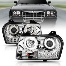 Load image into Gallery viewer, Anzo 2005-2010 Chrysler 300 Projector Headlights w/ Halo Chrome