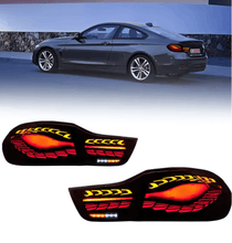 Load image into Gallery viewer, BMW F32 F36 F82 F33 F83 4 Series - Double Dragon Scale Black LED Tail lights (2013 - 2018)