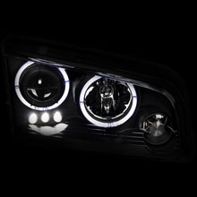 Load image into Gallery viewer, Anzo 2006-2010 Dodge Charger Projector Headlights w/ Halo Black