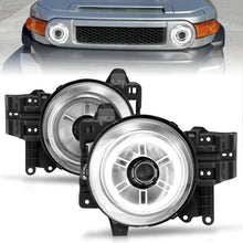 Load image into Gallery viewer, Anzo 2007-2013 Toyota Fj Cruiser Projector Headlights w/ Halo Chrome