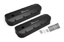 Load image into Gallery viewer, Sniper Valve Cover - Fabricated Aluminum - BBC - Black