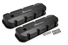 Load image into Gallery viewer, Sniper Valve Cover - Fabricated Aluminum - BBC - Tall - Black