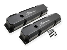 Load image into Gallery viewer, Sniper Valve Cover - Fabricated Aluminum - Chrysler Big Block - Short Bolt - Black