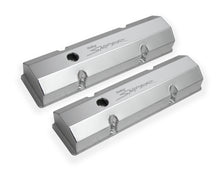 Load image into Gallery viewer, Sniper Valve Cover - Fabricated Aluminum - SBC - Perimeter Bolt - Flat Top - Natural Anodized