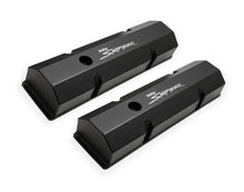 Load image into Gallery viewer, Sniper Valve Cover - Fabricated Aluminum - SBC - Perimeter Bolt - Flat Top - Black