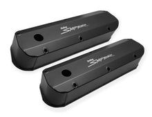 Load image into Gallery viewer, Sniper Valve Cover - Fabricated Aluminum - Ford Small Block - Long Bolt - Black