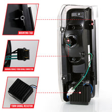 Load image into Gallery viewer, ANZO 1987-1996 Ford F-150 LED Taillights Black Housing Clear Lens (Pair) 311350