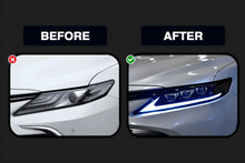 Load image into Gallery viewer, Toyota Camry XSE XLE SE LE Black LED Projector Headlights Upgrade (2018 - 2021)