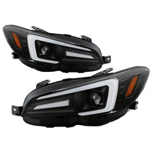 Load image into Gallery viewer, Spyder Subaru Impreza WRX 15-20 Halogen High-Power LED Headlights- Black PRO-YD-SWRX15HALAP-SBSEQ-BK 5088093