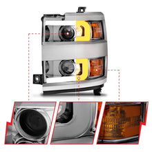 Load image into Gallery viewer, Anzo Projector Headlights 15-17 Chevrolet Silverado 2500HD / 3500HD Chrome