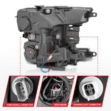 Load image into Gallery viewer, Anzo 18-20 Ford F-150 Full Led Projector Smoke Bar Style Headlights Black Amber 111520