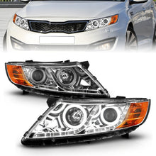 Load image into Gallery viewer, Anzo 2011-2013 Kia Optima Projector Headlights w/ Halo Chrome (CCFL)