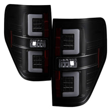 Load image into Gallery viewer, Spyder 09-14 Ford F150 V2 Light Bar LED Tail Lights - Blk Smoke (ALT-YD-FF15009V2-LBLED-BSM) 5084217