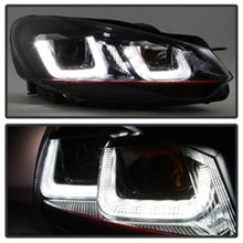 Load image into Gallery viewer, Spyder Volkswagen Golf / GTI 10-13 Version 3 Projector Headlights - Black PRO-YD-VG10V3R-DRL-BK 5082046