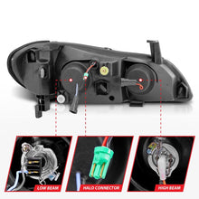 Load image into Gallery viewer, Anzo 2000-2004 Infiniti I30 Projector Headlights w/ Halo Black