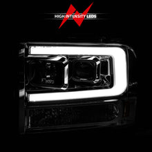 Load image into Gallery viewer, ANZO 99-04 Ford F250/F350/F450/Excursion (excl 99) Projector Headlights - w/Light Bar Chrome Housing 111552