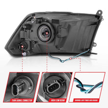 Load image into Gallery viewer, ANZO 2009-2018 Dodge Ram 1500/ 2500/ 3500 Crystal Headlights w/ Light Bar Chrome Housing 111516