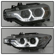 Load image into Gallery viewer, Spyder 12-14 BMW F30 3 Series 4DR Projector Headlights - LED DRL - Smoke (PRO-YD-BMWF3012-DRL-SM) 5084361