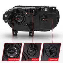 Load image into Gallery viewer, Anzo  2008-2014 Dodge Challenger Crystal Headlights Black