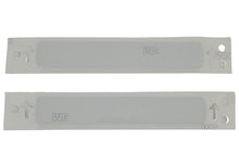 Load image into Gallery viewer, Ford Racing Black/Silver EcoBoost Emblem 3-1/2in x 9/16in - Set of 2 M-1447-EBBLK