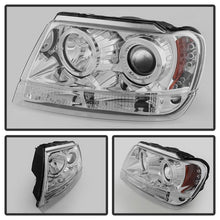 Load image into Gallery viewer, Spyder Jeep Grand Cherokee 99-04 Projector Headlights LED Halo LED Chrm - PRO-YD-JGC99-HL-C 5011152