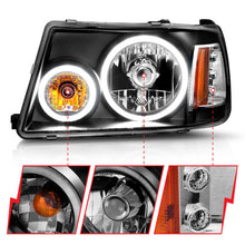 Load image into Gallery viewer, Anzo 2001-2011 Ford Ranger Projector Headlights w/ Halo Black (CCFL) 1 pc