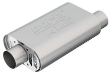 Load image into Gallery viewer, Borla CrateMuffler SBC Hot 350/383 3 inch Offset/Center 14in x 4.35in x 9in Oval Muffler 400844