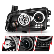 Load image into Gallery viewer, Anzo 2006-2010 Dodge Charger Projector Headlights w/ Halo Chrome (CCFL)