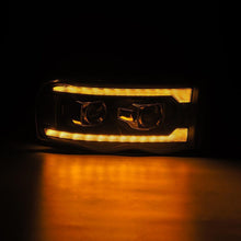 Load image into Gallery viewer, AlphaRex 02-05 Dodge Ram 1500 LUXX LED Proj Headlights Plank Style Black w/Activ Light/Seq Signal 880567 *Discontinued