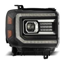 Load image into Gallery viewer, AlphaRex 14-18 GMC Sierra PRO-Series Proj Headlights Plank Style Black w/Activ Light/Seq Signal/DRL 880613 *Discontinued