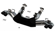 Load image into Gallery viewer, Borla 2020 Chevrolet Corvette C8 6.2 ATAK 3in Exhaust System Dual Round Rolled A/C Black Chrome Tips 140839BC