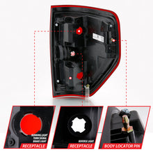 Load image into Gallery viewer, ANZO 2009-2014 Ford F-150 Euro Taillight Red/Clear (W/O Bulb) 311299