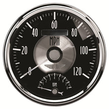 Load image into Gallery viewer, AutoMeter Prestige Series Black Diamond 5in Gauge Tachometer/Speedometer Combo (120mph 8k RPM) 2091