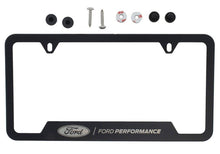 Load image into Gallery viewer, Ford Racing Stainless Steel Ford Performance License Plate Frame - Black M-1828-SS304BK