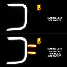 Load image into Gallery viewer, Anzo 18-20 Ford F-150 Full Led Projector Smoke Bar Style Headlights Black Amber 111520