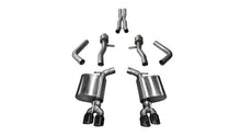 Load image into Gallery viewer, Corsa 17-18 Dodge Challenger 5.7L V8 Sport Cat-Back Dual Rear Exit w/3.5in Black Tips 21005BLK
