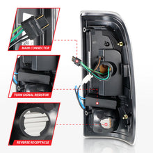Load image into Gallery viewer, ANZO 1997-2003 Ford F-150 LED Tail Lights w/ Light Bar Black Housing Clear Lens 311377