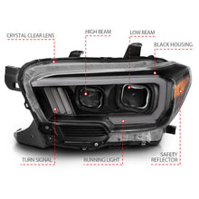 Load image into Gallery viewer, Anzo Toyota Tacoma '16-18 Projector Plank Style Switchback H.L Black Amber