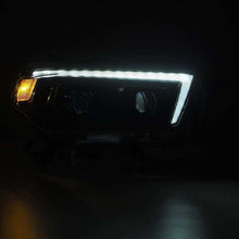 Load image into Gallery viewer, AlphaRex 10-13 Toyota 4Runner LUXX LED Proj Headlights Plank Style Alpha Black w/Seq Signal/DRL 880756 *Discontinued