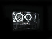 Load image into Gallery viewer, Anzo 2005-2007 Ford Excursion Projector Headlights w/ Halo Chrome w/ LED St
