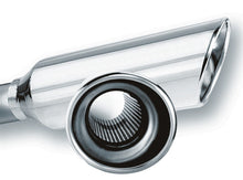 Load image into Gallery viewer, Borla 2.25in Inlet 4in Round Rolled Angle Cut Resonated x 13in Long Exhaust Tip 20248