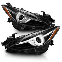 Load image into Gallery viewer, Anzo Projector Headlights With Halo Black w/Amber 14-17 Mazda 3