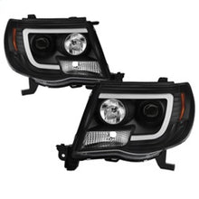 Load image into Gallery viewer, Spyder Toyota Tacoma 05-11 Projector Headlights - Light Bar DRL - Black PRO-YD-TT05V2-LB-BK 5084514