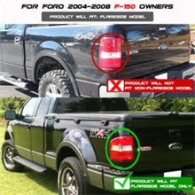 Load image into Gallery viewer, Spyder Ford F150 Flareside 04-08 Euro Style Tail Lights Black ALT-YD-FF15004FS-BK 5003225