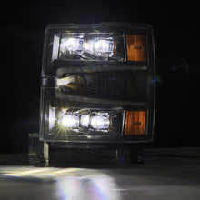 Load image into Gallery viewer, AlphaRex 04-15 Chevy 1500HD NOVA-Series LED Proj Headlights Black w/Activ Light/Seq Signal &amp; SB DRL 880239 *Discontinued