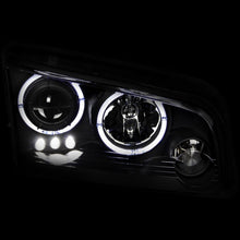 Load image into Gallery viewer, Anzo 2006-2010 Dodge Charger Projector Headlights w/ Halo Black