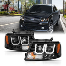 Load image into Gallery viewer, Anzo 2004-2008 Ford F-150 Projector Headlights w/ U-Bar Black